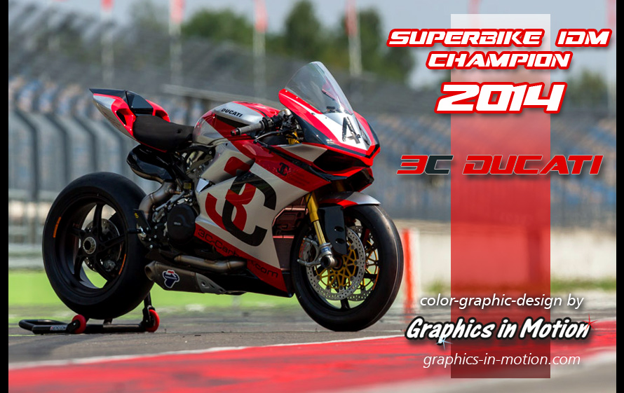 3C-DUCATI Superbike-IDM-Champion 2014 - graphic design by GRAPHICS IN MOTION